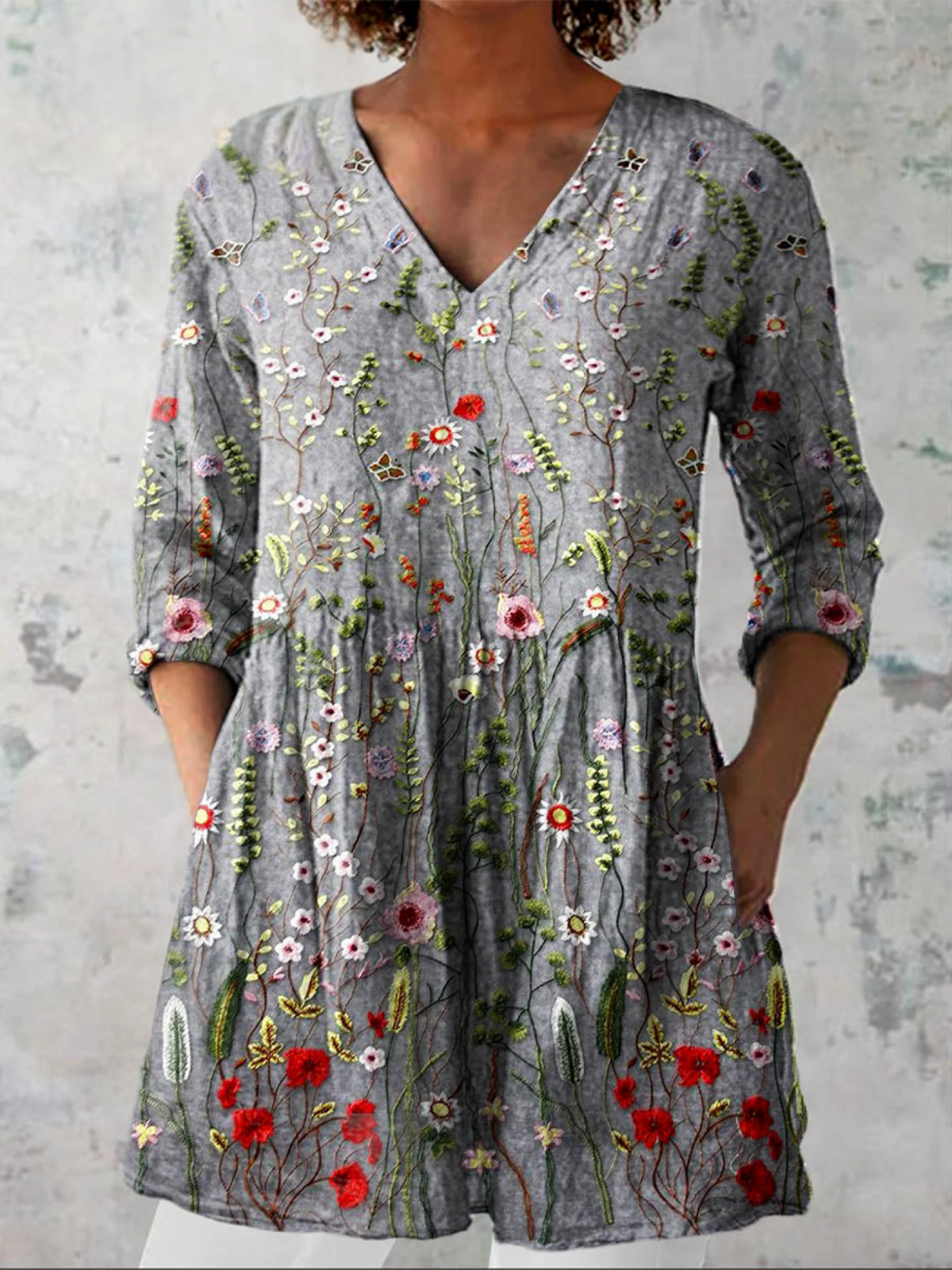 Sloane | Blusa Larga con Estampado Expressivo para Mujer