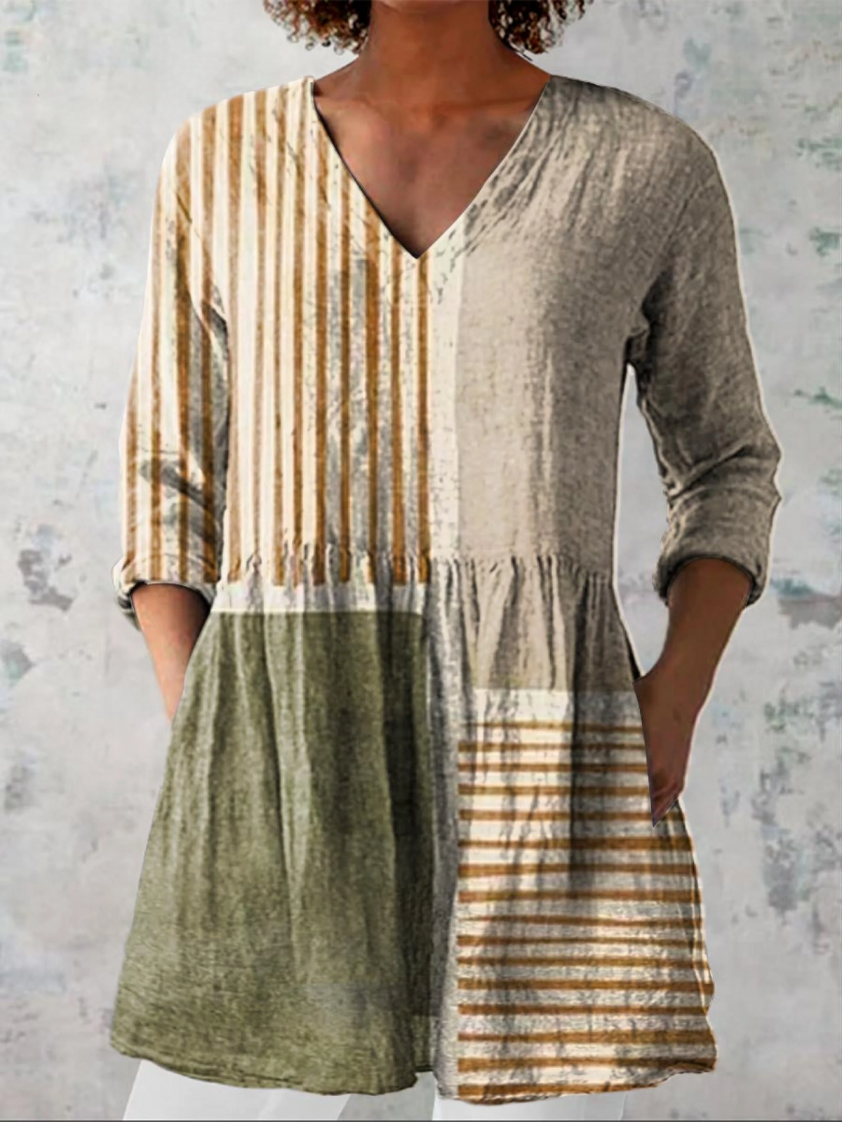 Maeve | Blusa Larga con Estampado Expressivo para Mujer