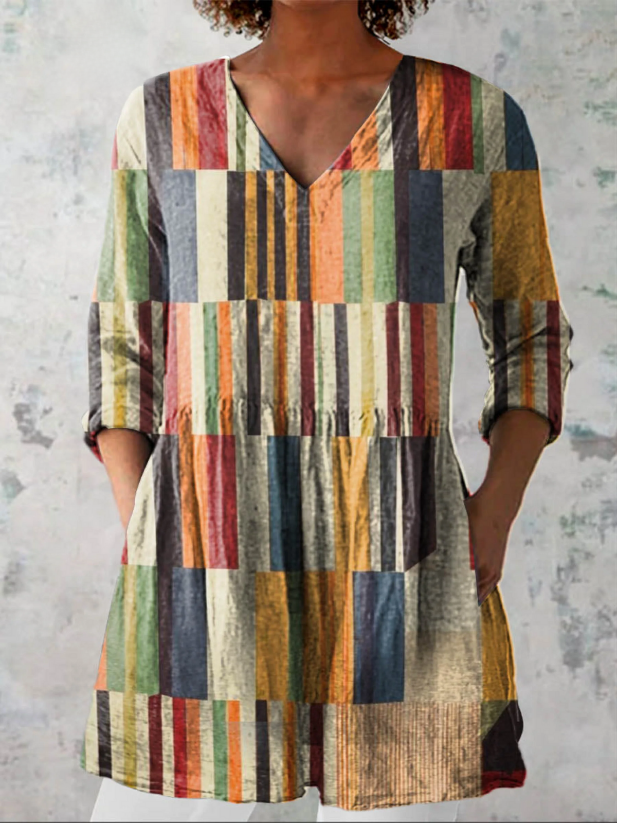 Maude | Conjunto de Jersey y Vestido Elegante con Cuello para Mujer