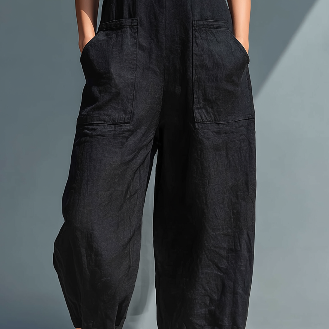 Mono Sin Mangas Elegante con Escote en V | Diseño Femenino
