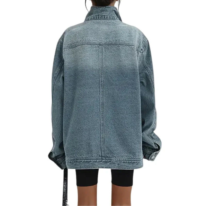 Cleo | Chaqueta Asimétrica Urbana con Botones para Mujer de Otoño e Invierno