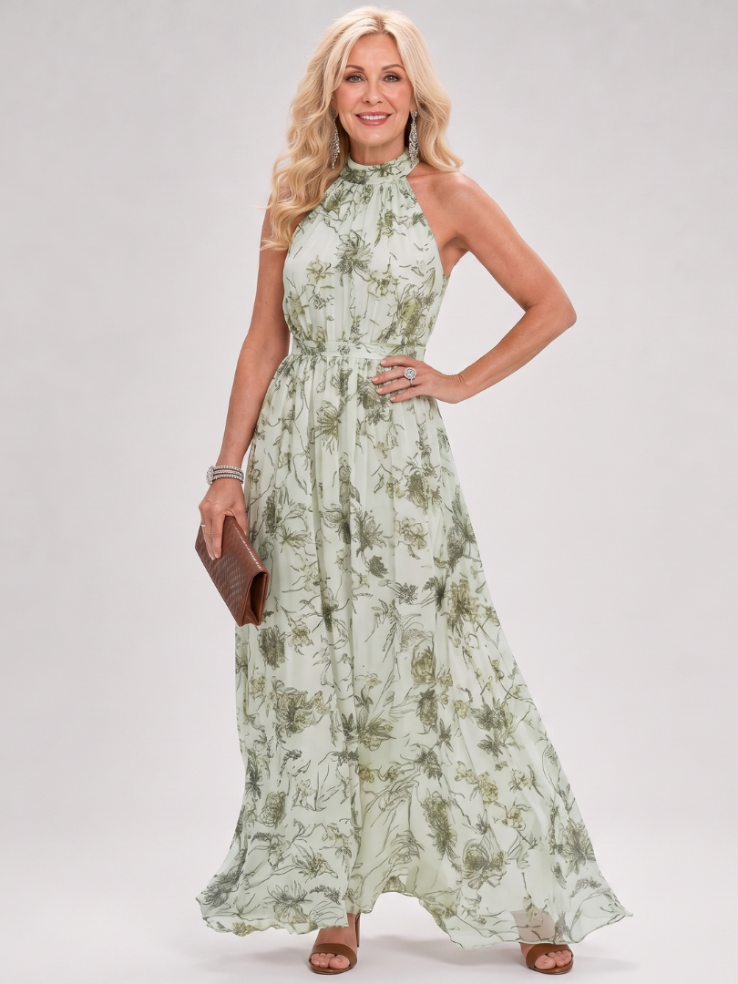 Vestido Midi Falda Floral Fluida | Estilo Elegante para Mujer