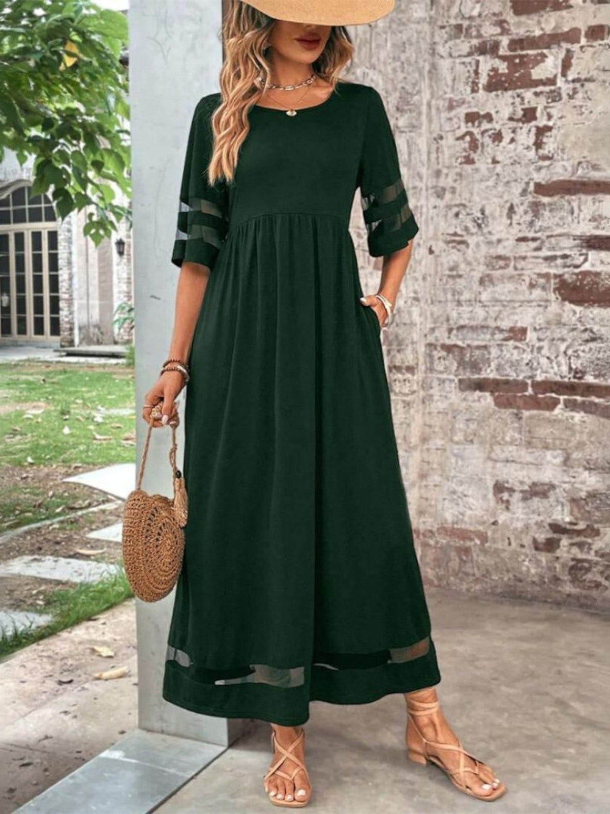 Vestido Elegante Con Cobertura favorecedora Para Mujer - Estilo Chic