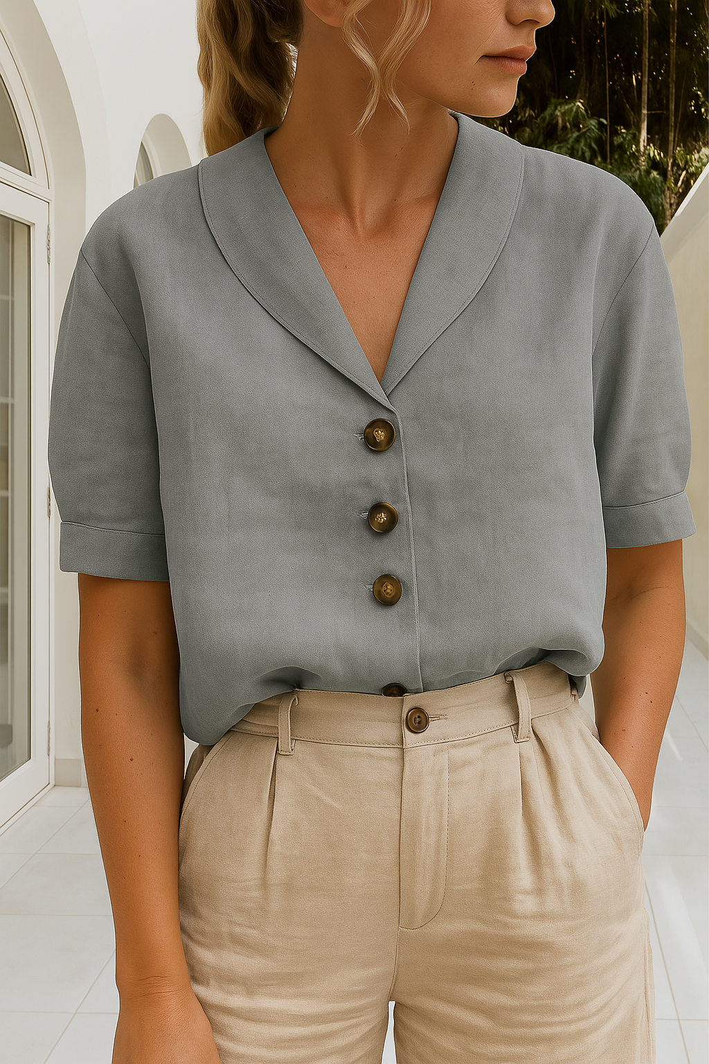 Blusa Bohemia Estampado Vintage Para Mujer - Estilo Artístico Y Femenino