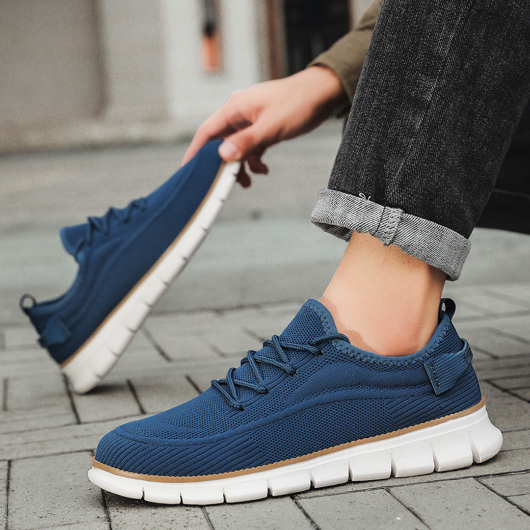 Zapatillas fly-knit premium para hombre, ligeras y transpirables para deporte o diario