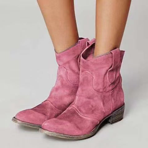 Botines de ante para mujer, elegantes y cómodos