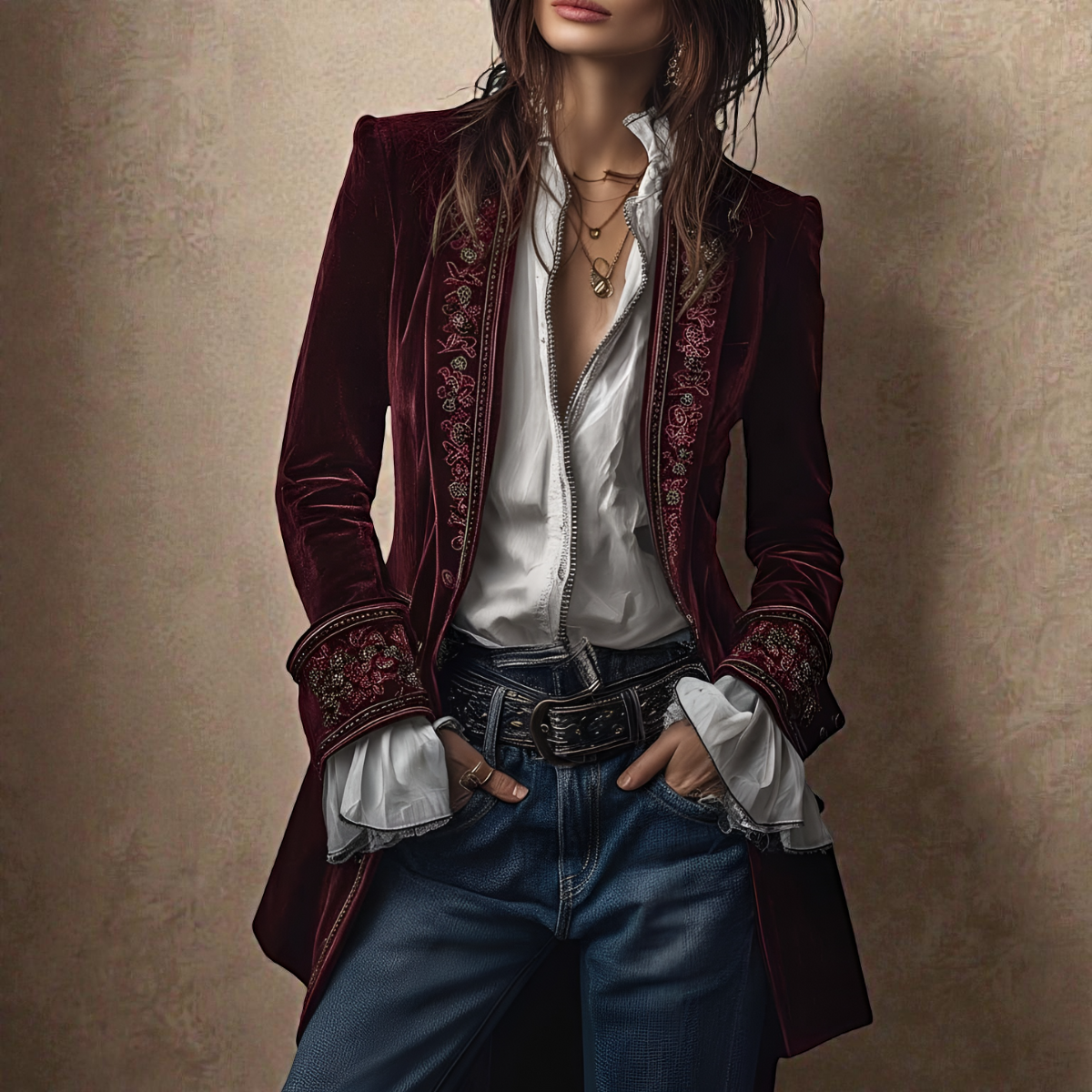 Nuria | Chaqueta de Terciopelo Elegante para Mujer