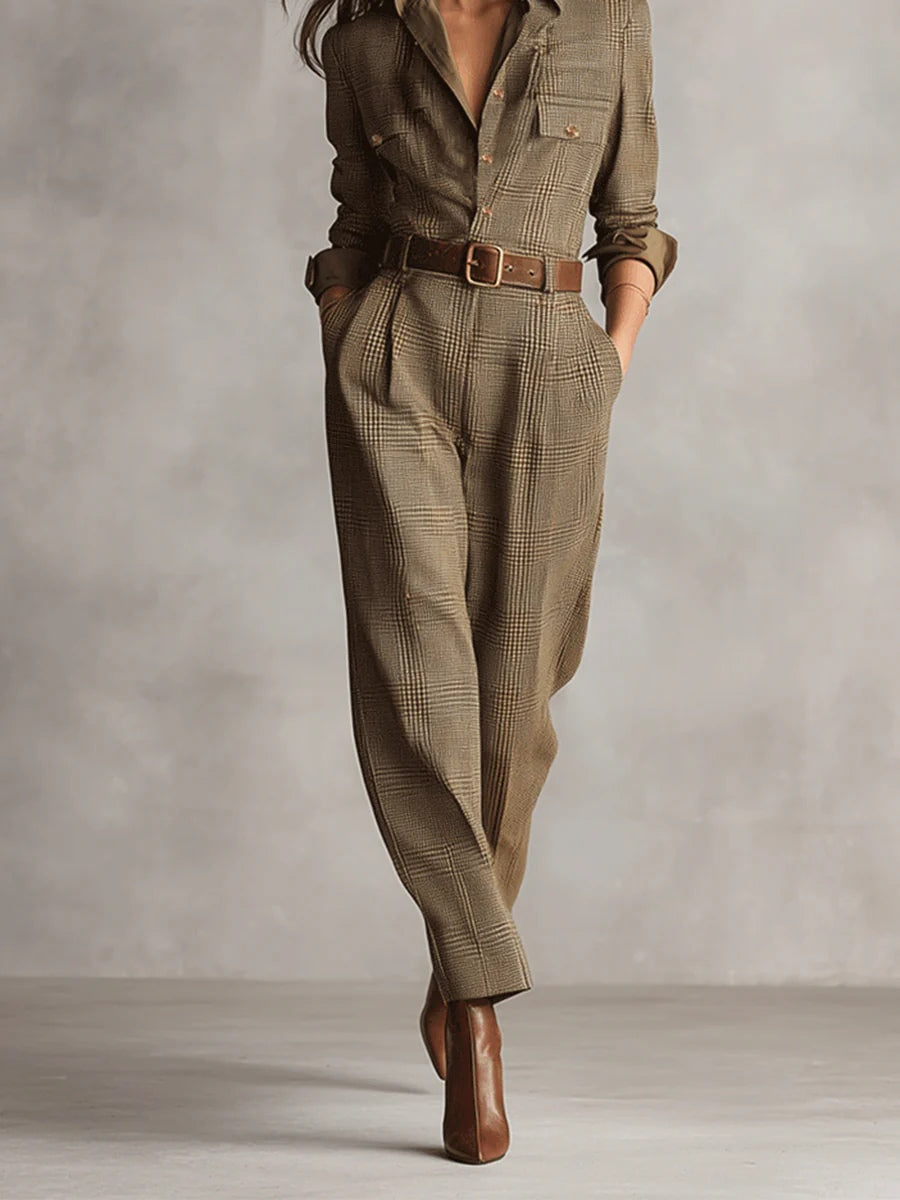 Romy | Enterizo Elegante Entallado con Cuello Redondo para Mujer