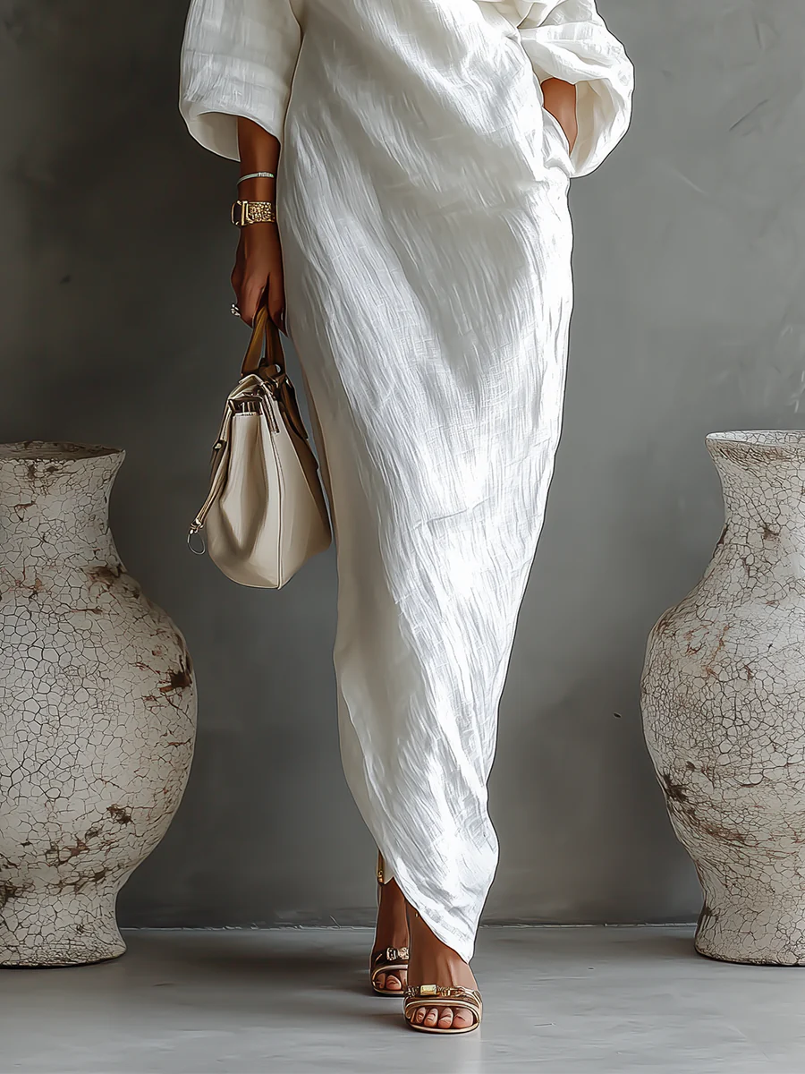 Vestido maxi chic para mujer con diseño atemporal y ajuste cómodo, perfecto para un look elegante y moderno