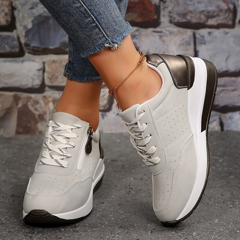 Zapatillas Ortopédicas con Cordones y Corte Bajo | Comodidad Total