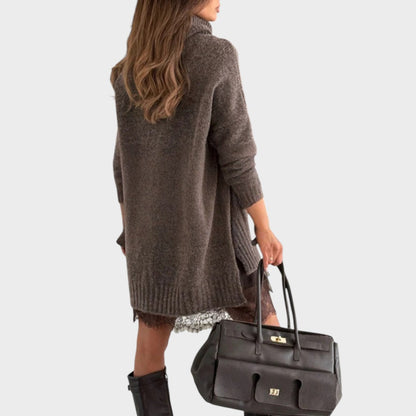 Aurora | Conjunto de Jersey y Vestido Elegante con Cuello Redondo