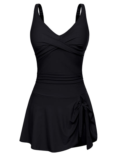 Vestido de baño en Negro - fresco y elegante