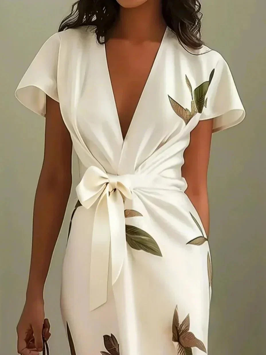 Vestido Envolvente Elegante Para Mujer - Estilo Chic