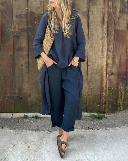Conjunto elegante y cómodo para mujer, versátil y moderno para uso diario