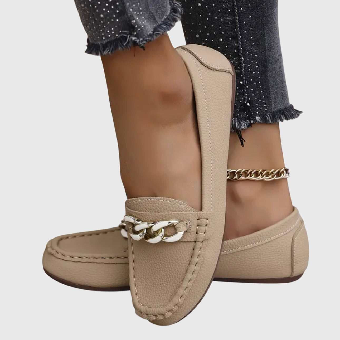 Loafers ortopédicos femeninos con plantilla acolchada y suela antideslizante, versátiles y confortables para caminar