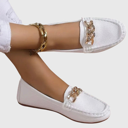 Loafers ortopédicos femeninos con plantilla acolchada y suela antideslizante, versátiles y confortables para caminar