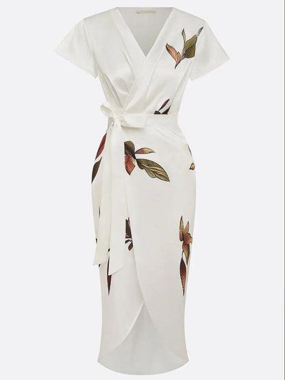 Vestido Envolvente Elegante Para Mujer - Estilo Chic
