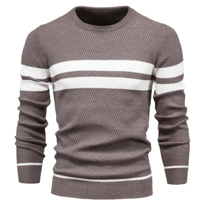 Jersey masculino trenzado cálido moderno diario y oficina