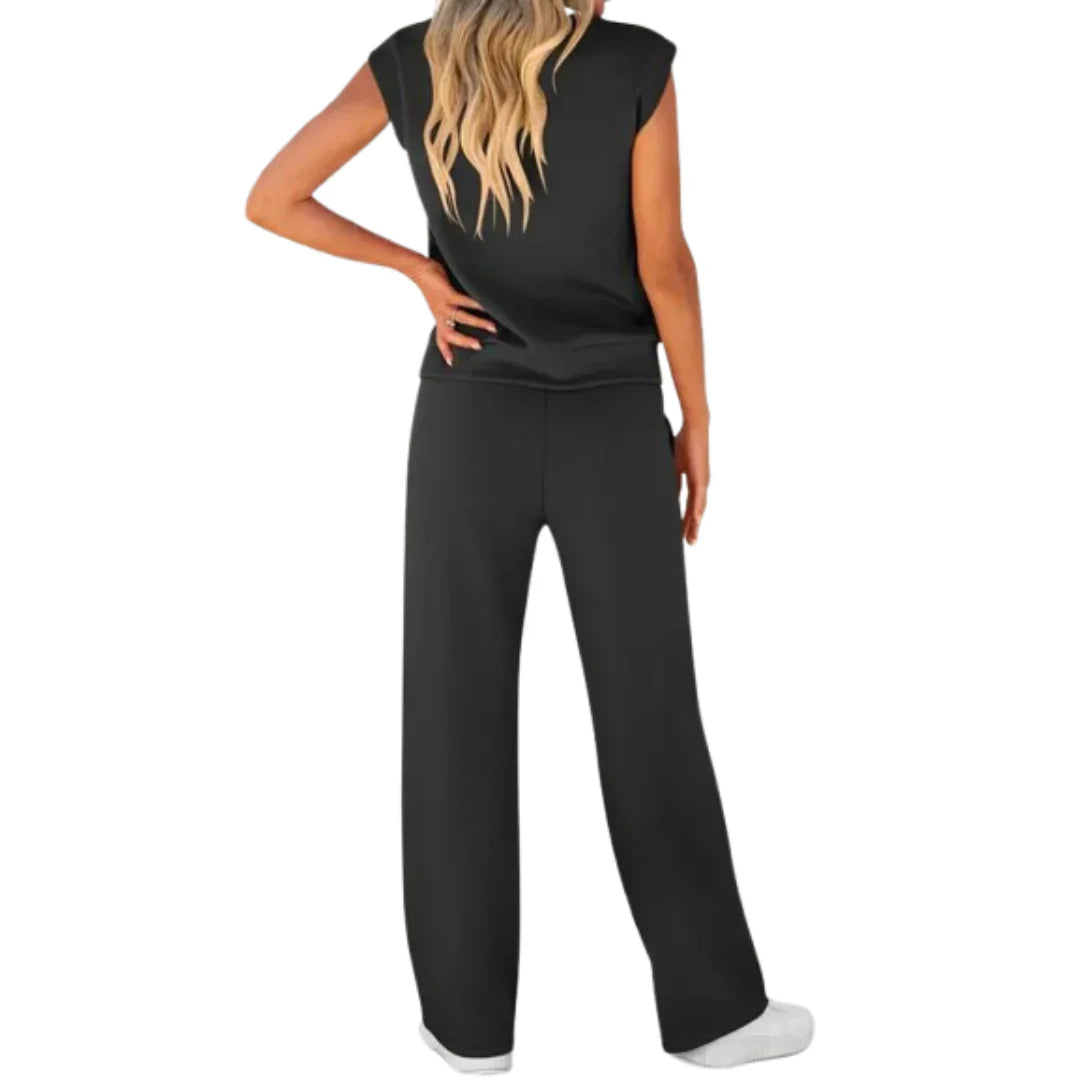 Conjunto de dos piezas de lino para mujer - fresco y elegante