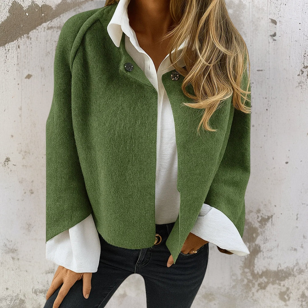 Judith | Chaqueta Corta Elegante con Aspecto de Cachemira para Mujer