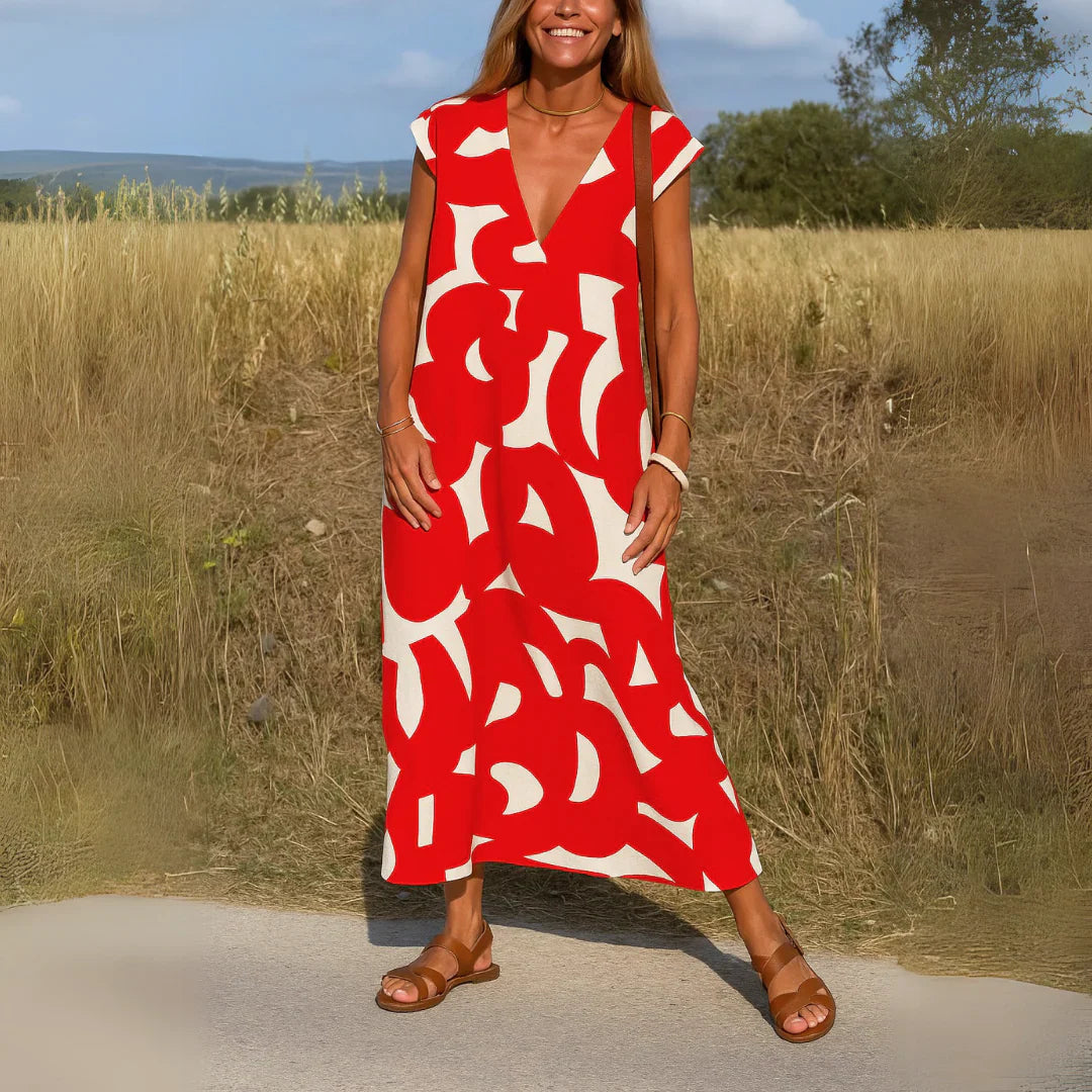 Vestido con Detalles Calados y Cuello Redondo | Estilo Femenino