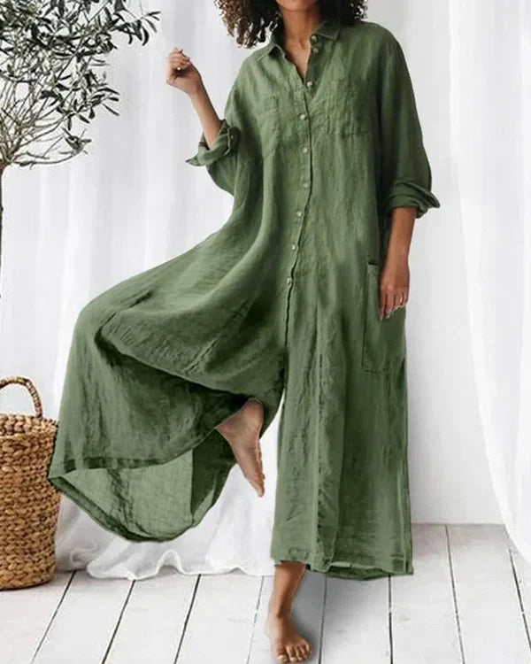 Mono camisero ancho de estilo relajado