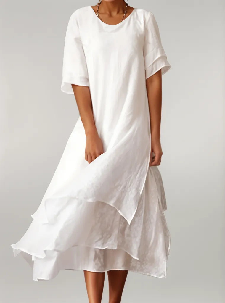 Feline | Elegante vestido midi a capas