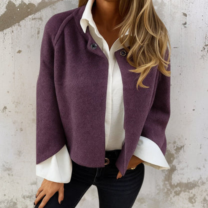 Judith | Chaqueta Corta Elegante con Aspecto de Cachemira para Mujer