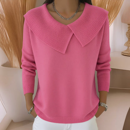 Jennifer | Jersey de Punto con Cuello Suave para Mujer