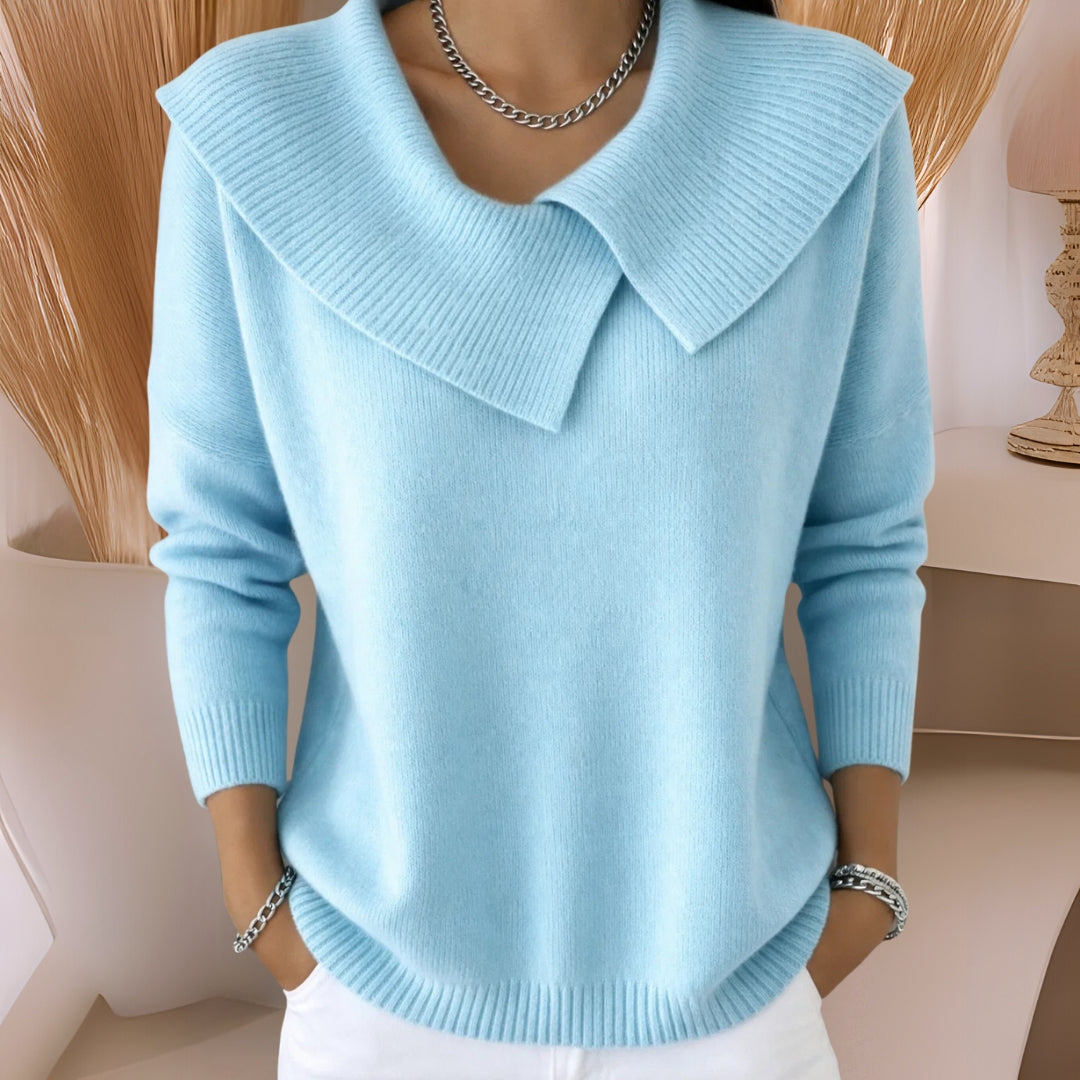Jennifer | Jersey de Punto con Cuello Suave para Mujer