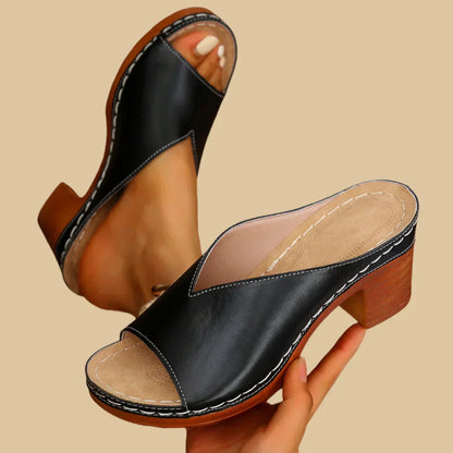 Sandalias Ortopédicas De Tacon Grueso Para Mujer - Comodidad Y Estilo
