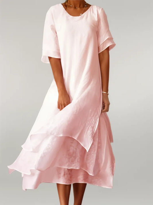 Feline | Elegante vestido midi a capas