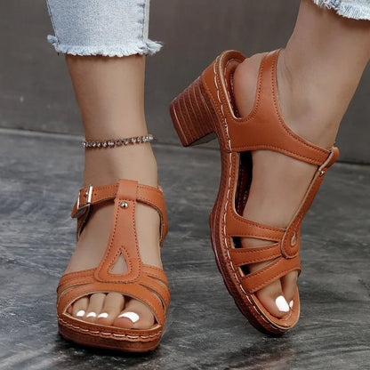 Sandalias para mujer, ligeras y ergonómicas, con tiras ajustables y suelas antideslizantes