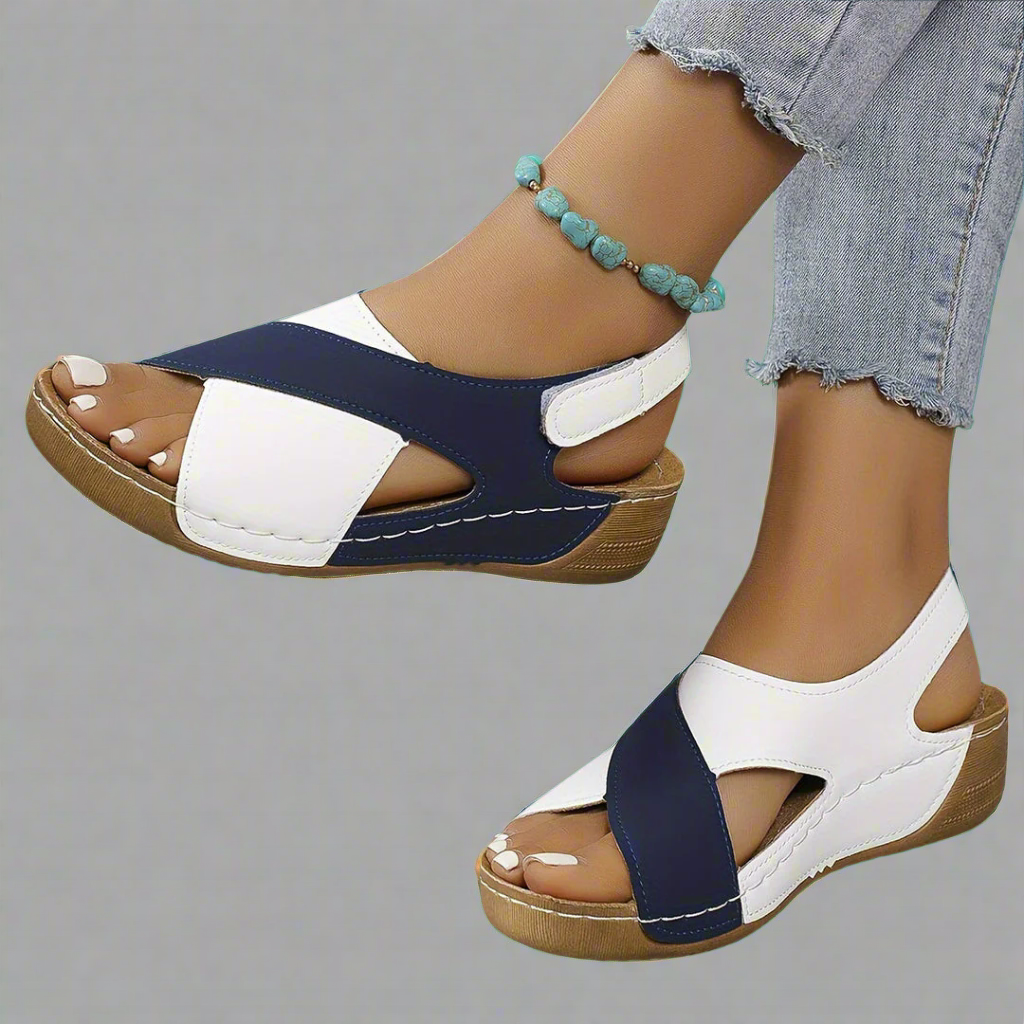 Sandalias ortopédicas con soporte ergonómico y suela acolchada para mujer, cómodas y versátiles para verano