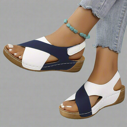 Sandalias ortopédicas con soporte ergonómico y suela acolchada para mujer, cómodas y versátiles para verano