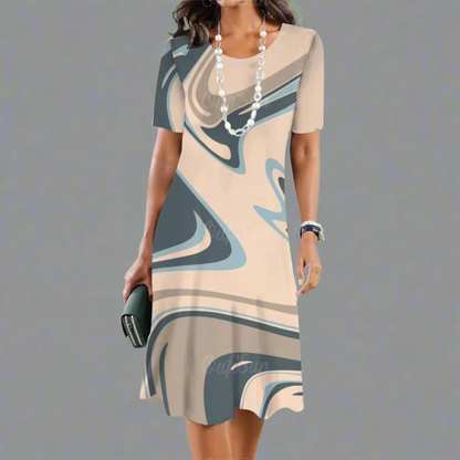 Davinia | Elegante vestido de verano con degradado de colores