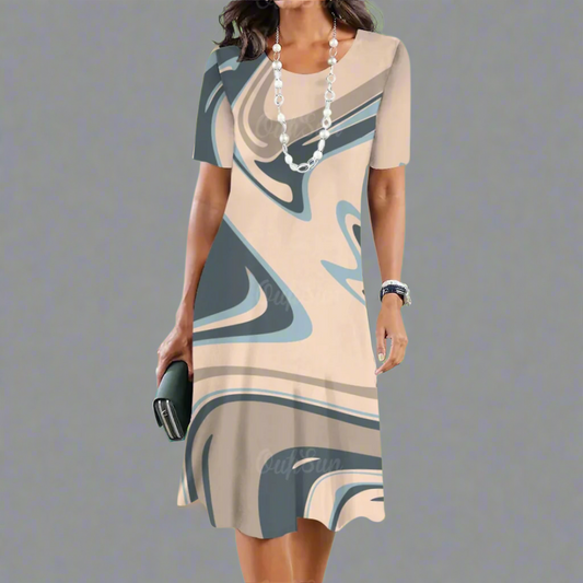 Davinia | Elegante vestido de verano con degradado de colores