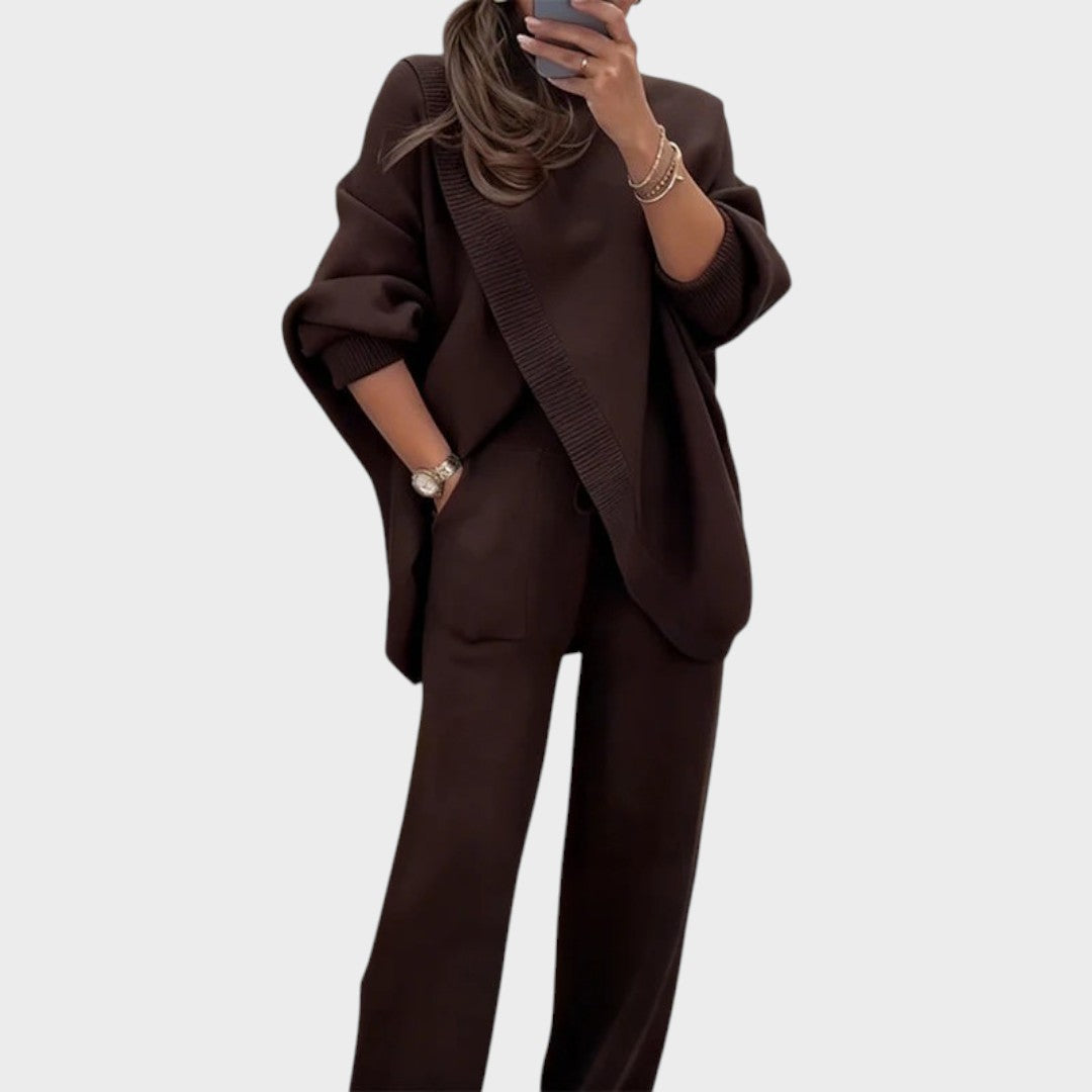 Monserat | Conjunto de Jersey y Pantalones Oversize con Diseño Sofisticado para Mujer