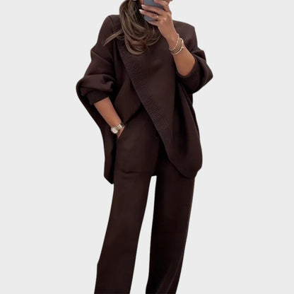 Monserat | Conjunto de Jersey y Pantalones Oversize con Diseño Sofisticado para Mujer