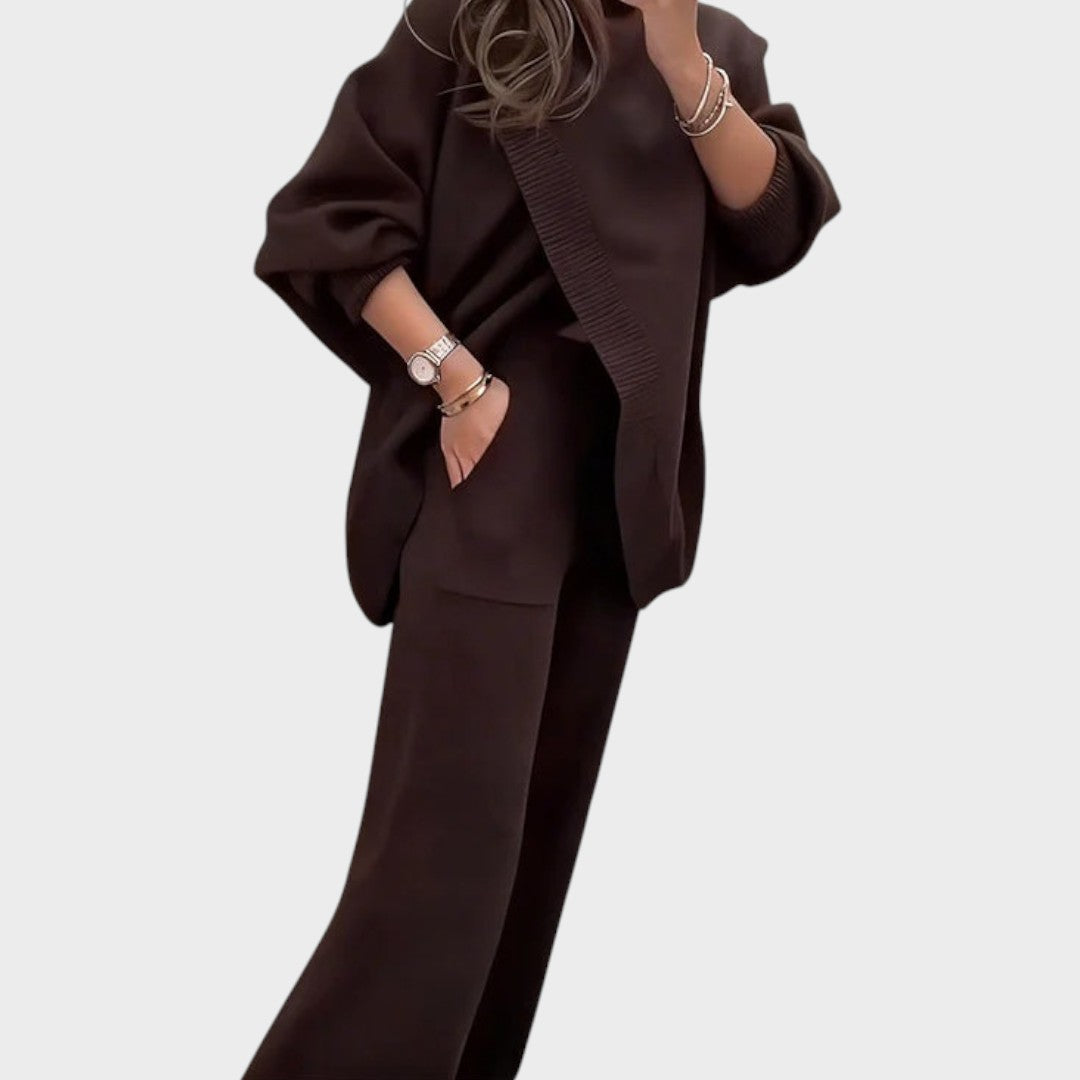 Monserat | Conjunto de Jersey y Pantalones Oversize con Diseño Sofisticado para Mujer