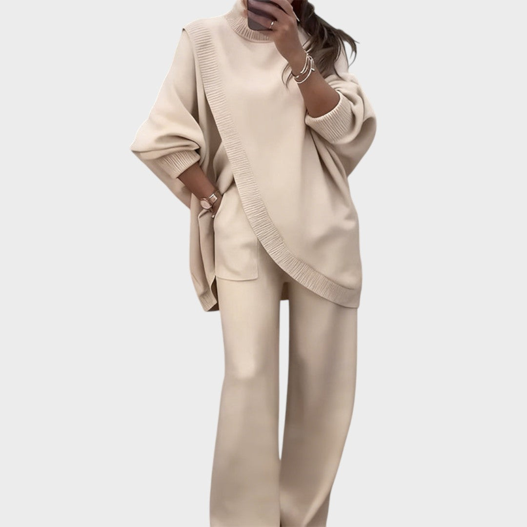 Monserat | Conjunto de Jersey y Pantalones Oversize con Diseño Sofisticado para Mujer