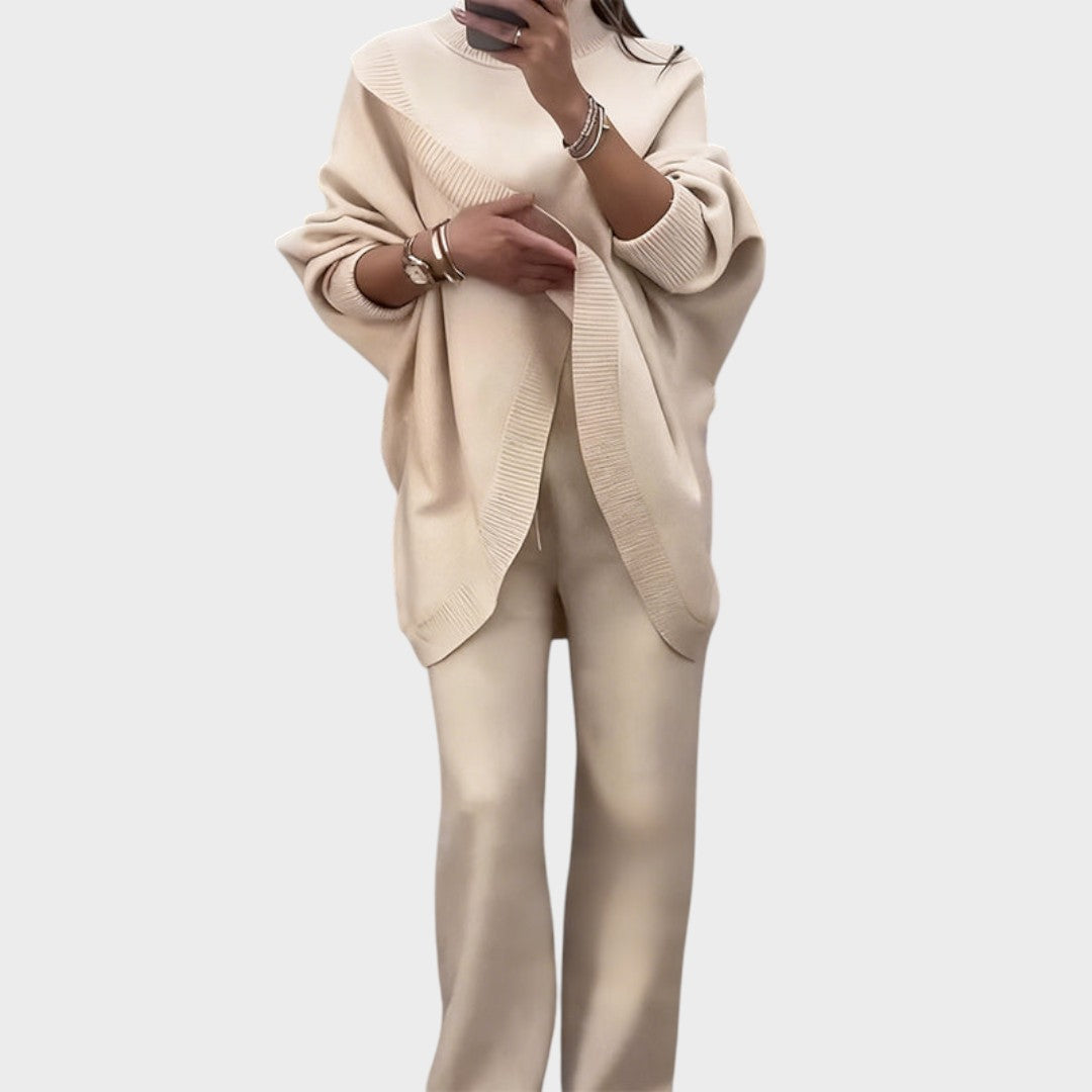 Monserat | Conjunto de Jersey y Pantalones Oversize con Diseño Sofisticado para Mujer