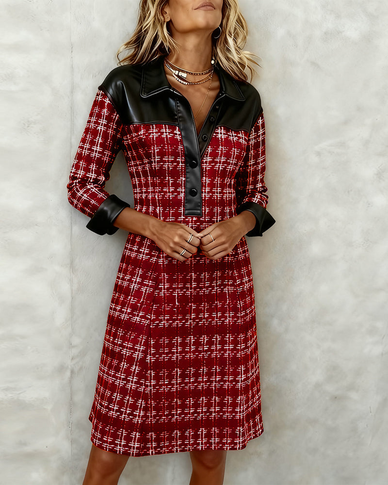 Vestido camisero con cierre de botones para mujer, ligero y chic para primavera