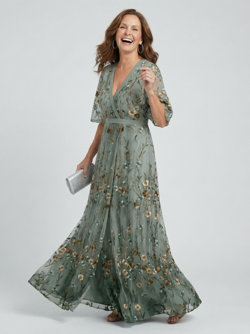Vestido Maxi con Estampado Floral y Corte Fluido | Estilo Boho Elegante