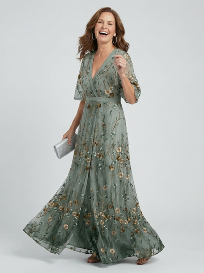 Vestido Maxi con Estampado Floral y Corte Fluido | Estilo Boho Elegante