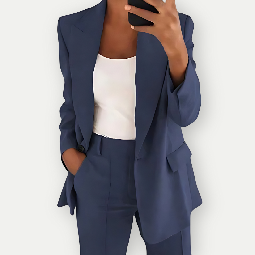 Nadia | Conjunto de Blazer y Chaleco Entallado para Mujer de Oficina