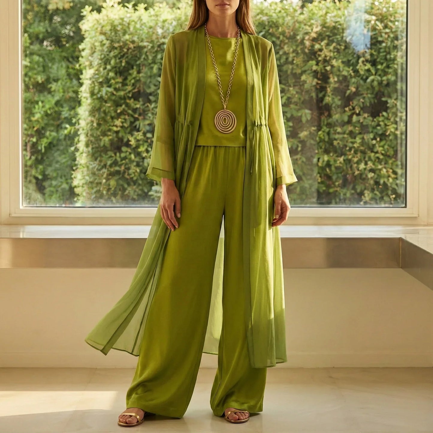 Conjunto Elegante con Blusa y Diseño Cómodo | Atmosfera de Verano
