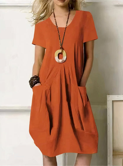 Vestido Fluido de Estilo Casual