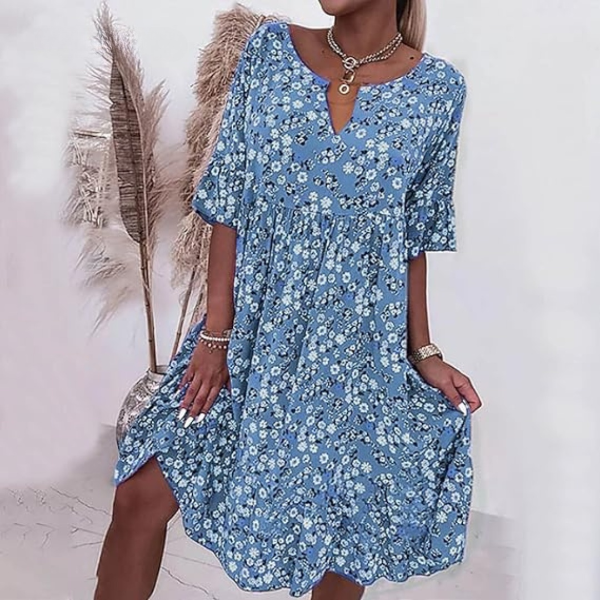 Vestido estilizado para mujer, versátil y confortable para trabajo o celebración