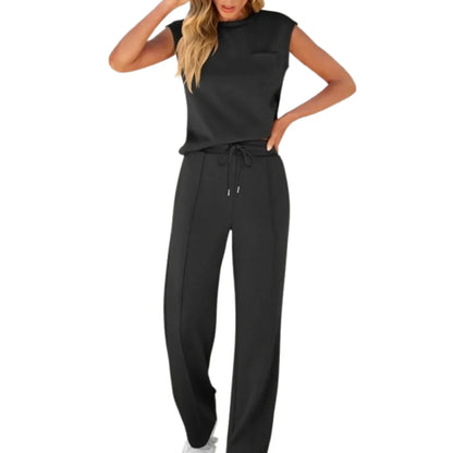 Conjunto de dos piezas de lino para mujer - fresco y elegante